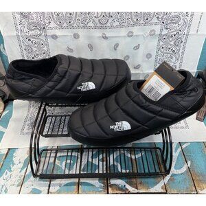 NEW The North Face Thermoball Mule Traction Slippers Mountain Essent Blk Mens 13